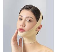 Reusable Facial Cheek Chin Slimming Belt Womens Neck Bandage Post Surgical Compression Garment(XL)