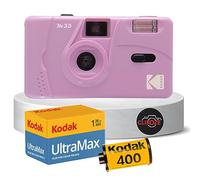 Reusable Film Camera Bundle includes Kodak M35 35mm Film Camera, Kodak 35mm film 36 exposures and Clikoze Tips Card (Purple)