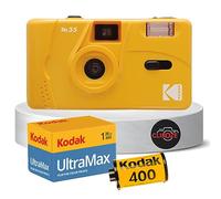 Reusable Film Camera Bundle includes Kodak M35 35mm Film Camera, Kodak 35mm film 36 exposures and Clikoze Tips Card (Yellow)