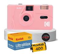 Reusable Film Camera Bundle includes Kodak M35 35mm Film Camera, Kodak 35mm film 36 exposures and Clikoze Tips Card (Pink)