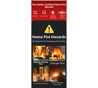 Reusable Fire Blanket Constructed from Glass Fiber for Instant Fire Extinguishing and Heat Protection, Suitable for Multiple Fire Types (3)