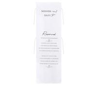 Reusable Flannel Wedding Chair Sign Elegant Designs Ceremony Decoration For Reserved Seating Arrangements Removable Chair Markers