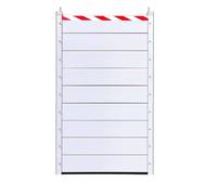 Reusable Flood Barrier L 68cm H 180cm Aluminum Flood Protection Board Heavy Duty Flooding Prevention Outdoor Indoor Barriers For Garage/Front Door/Gate/Basement Portable Flooding Control Baffle