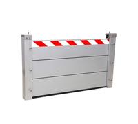 Reusable Flood Protection Barrier Height 60 Cm Removable Garage Door Flood Barrier for Home Garden Metal Water Barrier for Entrances Cellar(L61cm)