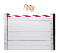 Reusable Flood Protection Barriers L 810 x H 140cm, Aluminum Flood Barriers, Water Barrier for Flood Protection, Flood Prevention Barrier Water Stopper Shield, Flood Protection Barrier Street