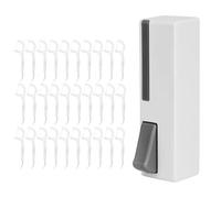 Reusable Floss Pick Case, Travel Toothpick Container, Automatic Storage Box | DentalPick Organizer, Enclosed Dispensing Container, Convenient At A Time Access, Purse Pocket Desk Car Travel Hygiene A