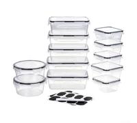 Reusable Food Storage Containers 12-Piece Airtight Set