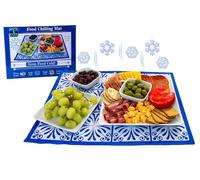 Reusable Freezable Ice Mat for Keeping Food Trays, Cheese Boards, Deli Meat, Veggie Plates, & Sushi Fresh and Cold - Charcuterie Chilling Mat - Perfect for Picnics & Parties!