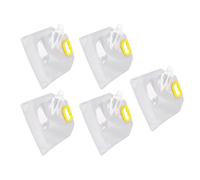 Reusable Freezer Bags, 5Pcs Transparent Sealed Storage Bag Reusable Sandwich Bags Stasher Bags Reusable Grain Storage Bag for Rice Cereals Flour Nuts (2kg)