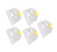 Reusable Freezer Bags, 5Pcs Transparent Sealed Storage Bag Reusable Sandwich Bags Stasher Bags Reusable Grain Storage Bag for Rice Cereals Flour Nuts (1.5kg)