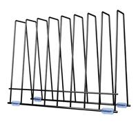 Reusable Freezer Bags Rack, ReaGold Drying Rack for Food Bags, Stainless Stand for Sandwich Bag, Reusable Freezer Bag Holder Stand, File Organizer Desktop Storage Book Shelf(Black, Stainless Steel)