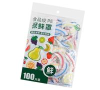 Reusable Fresh Keeping Bags,100 Kitchen Wrap Seal Bags,Sealing Elastic Stretch Adjustable Bowl Lids, For Fruit Preservation And Food Storage