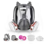 Reusable full face shield against dust, fog and formaldehyde for painting, felling, welding, dust, polishing and other protective work.