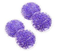 Reusable Gel Eye Pads 2 Pairs Purple PVC Cold Compress