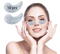 Reusable Gel Ice Pack for Eyes - Hot & Cold Treatment for Strain, Swelling, Redness, Puffy Eyes, Dark Circles, Fine Lines, and Surgery Recovery (Clear, 10PCS)