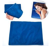 Reusable Gel Ice Pack for Sleeping, Cold Pillow Pad, Head Cooling Ice Pad, Chill Pillow, Relieve headaches, Migraines, Fevers, Hot Flashes, Night Sweats, Perfect for Children, Adult, Pets (Navy Blue)
