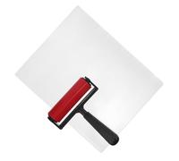 Reusable Gel Printing Plate Roller for Monoprinting and Crafts | Plastic Surface, Works with Paper and Fabric, Includes Brush and Inking Plate for Studio Demos