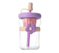 Reusable Glass Bottles - 500ml Juice Container for Beverage | Leak Proof Lid with Silicone Sleeve & Airtight Seal for Travel, Camping, Gym and School Hydration Portable Drinking Solutions