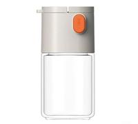 Reusable Glass Salt And Pepper Shaker 180ml With Airtight Lid, For Storing Sugar And Other Kitchen Spices Safely(white)