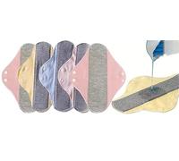Reusable Graphene Incontinence Pads - Leak-Proof & Waterproof Washable Incontinence Pads, Reusable Sanitary Pad for Elderly Women, Dry, Breathable and Comfortable, Random Color (5 Pcs)