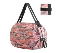 Reusable Grocery Bags, Large Folding Storage Tote, Heavy Duty Organizer, Portable Carrying Basket for Clothes, Food, Sports, Market, Work, Daily Travel