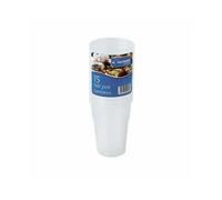 Pack Of 15 Disposable Half Pint 10oz Clear Plastic Tumbler Glasses Outdoor Picnic BBQ