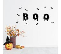 Reusable Halloween Decorations Halloween Bat Wall Stickers. Frightful for. Ideal for The Holiday. Appends Charm. Great Choice. Spooky Decor(A,32X24cm)