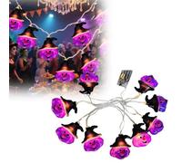 Reusable Halloween Decorations Halloween Decoration String Lights Outdoor Indoor Fairy Lights for Party Home Garden Holiday Reusable Decorations (Dark Purple, 20cm)