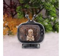 Reusable Halloween Decorations Halloween Television Shape Figurine Ghostly Light Props for Mystery Games False Hanging Decoration (White, 10. 7x4. 3x13. 5cm)