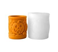 Reusable Halloween Silicone Cylinder Mold for Pumpkin Carving Baking & Holiday Crafting Food Grade Pumpkin Resin Mold