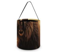Reusable Halloween Tote Candy Bags Angry Roaring Lion Portable Snack Bag for Gifts Shopping