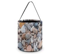 Reusable Halloween Tote Candy Bags Beach Colored Pebbles Portable Snack Bag for Gifts Shopping
