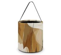 Reusable Halloween Tote Candy Bags Brown Abstract Shapes Portable Snack Bag for Gifts Shopping