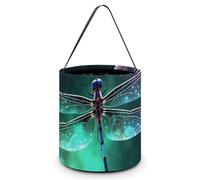 Reusable Halloween Tote Candy Bags Galaxy Animal Dragonfly Portable Snack Bag for Gifts Shopping