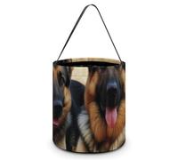 Reusable Halloween Tote Candy Bags German Shepherd Dog Portable Snack Bag for Gifts Shopping