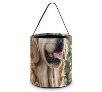 Reusable Halloween Tote Candy Bags Golden Retriever Dog Portable Snack Bag for Gifts Shopping