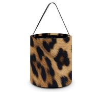 Reusable Halloween Tote Candy Bags Rough Leopard Print Portable Snack Bag for Gifts Shopping