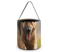 Reusable Halloween Tote Candy Bags Running German Shepherd Dog Portable Snack Bag for Gifts Shopping