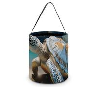 Reusable Halloween Tote Candy Bags Sea Conch Shell Starfish Turtle Portable Snack Bag for Gifts Shopping