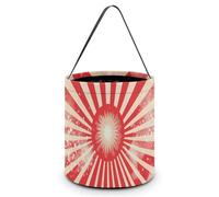 Reusable Halloween Tote Candy Bags Sparkling Red Stripes Portable Snack Bag for Gifts Shopping