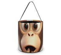 Reusable Halloween Tote Candy Bags The Silent Monkey Portable Snack Bag for Gifts Shopping