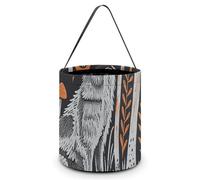 Reusable Halloween Tote Candy Bags Wolf And Mushroom Portable Snack Bag for Gifts Shopping