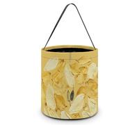 Reusable Halloween Tote Candy Bags Yellow Dried Petals Portable Snack Bag for Gifts Shopping