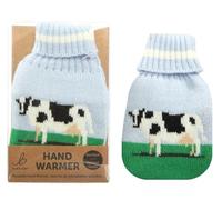 Reusable Hand Warmer Gel Pack With Knitted Cover - Cow