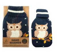 Reusable Hand Warmer Gel Pack With Knitted Cover - Owl