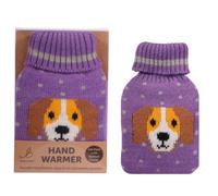 Reusable Hand Warmer Gel Pack With Knitted Cover - Puppy