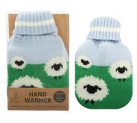 Reusable Hand Warmer Gel Pack With Knitted Cover - Sheep Field