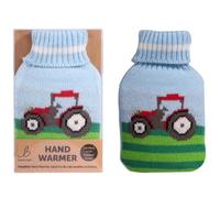 Reusable Hand Warmer Gel Pack With Knitted Cover - Tractor
