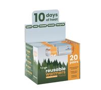 Reusable Hand Warmers 20 Pair| 100% Natural | Effective for 7 Hours | Easily Activated | Rapid relief from the cold | Haago 20 Pack Hand warmers