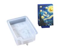 Reusable Handmade Moulds Silicone Crafting Molds Featuring Intricate Art and Portable Easel for Car Decorating Silicone Mold